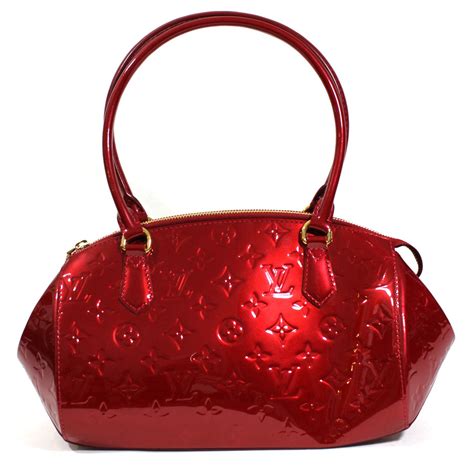 louis vuitton red bag leather|louis vuitton embossed leather bag.